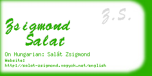 zsigmond salat business card