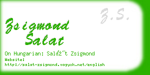 zsigmond salat business card